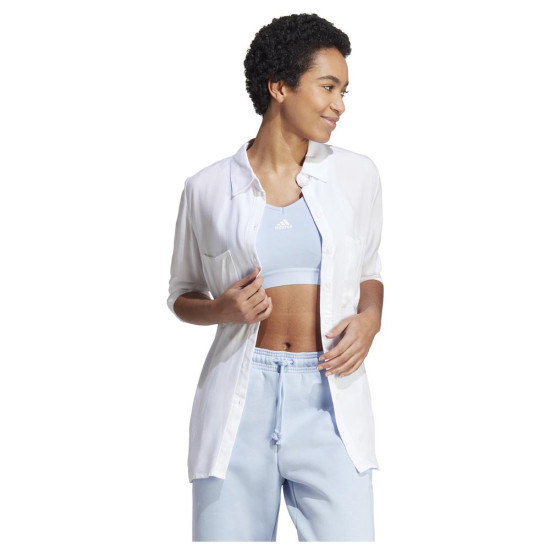 Adidas Γυναικεία αμάνικη μπλούζα Essentials 3-Stripes Crop top